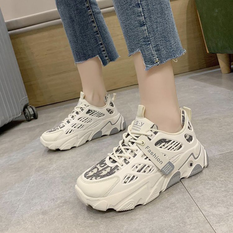 Giày thể thao nữ đế cao thấp cổ , Giày thể thao sneaker nữ GD độn đế thông hơi siêu hot trend | BigBuy360 - bigbuy360.vn