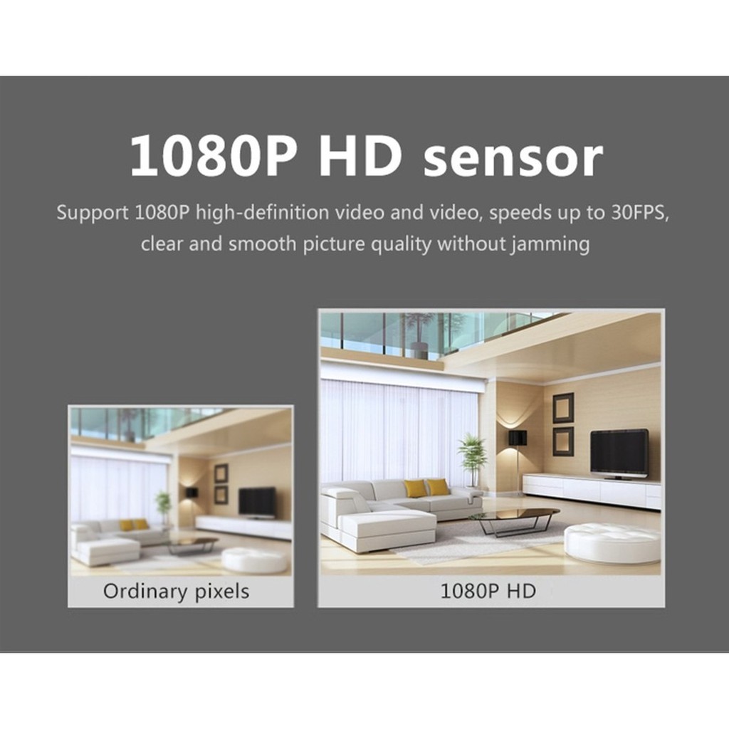 Webcam góc rộng Full HD 1080P 130 ° cho cuộc gọi video HD cho máy tính xách tay có micrô và sử dụng cổng USB | BigBuy360 - bigbuy360.vn