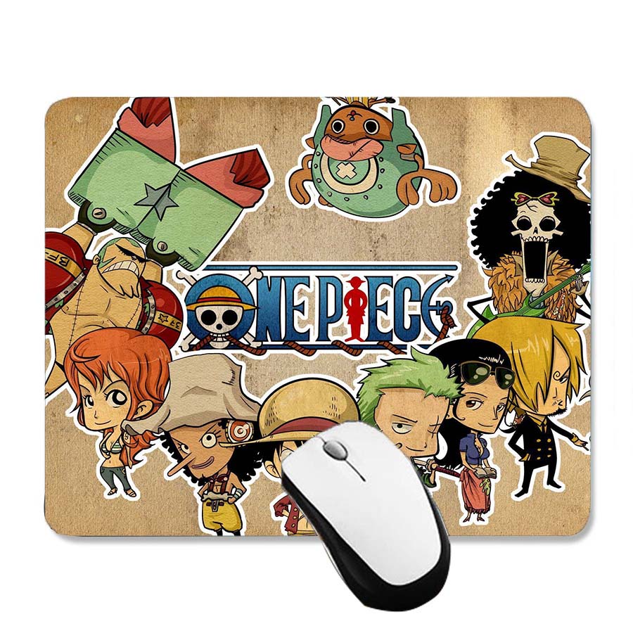 Miếng lót chuột chơi game máy tính chống trượt in hình ONE PIECE