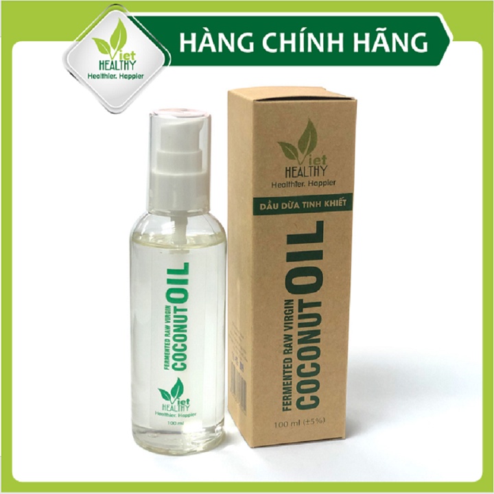 Dầu Dừa Lên Men Tách Lạnh Tinh Khiết  VietHealthy 100ml