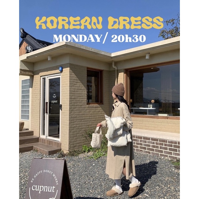 [KOREAN DRESS ] ĐẦM 2HAND FORM DÀI HÀN QUỐC