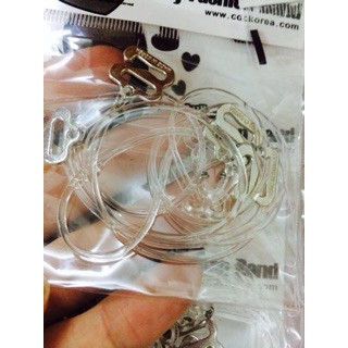 Dây áo ngực trong suốt sợi bún, dẹt siêu dai