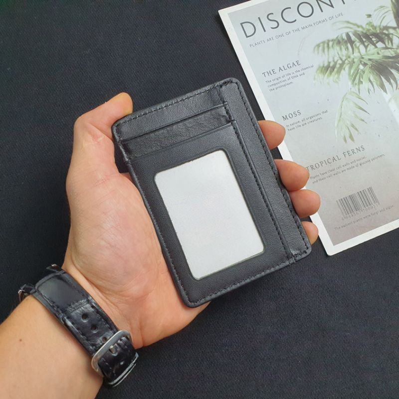 Ví thẻ da bò thật CH108  - 100% da bò thật, BH 3 năm