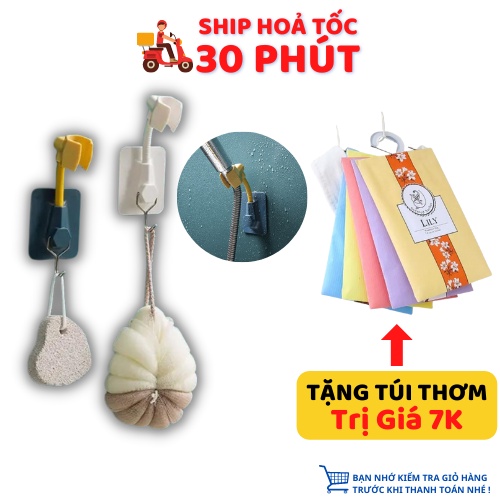 ⚡FREE SHIP⚡ Dụng Cụ Móc Treo Vòi Sen Tắm Nhựa Cứng ABS Dán Tường Bọc Nhựa Siêu Chắc  Với Mặt Keo Chịu Lực Tốt