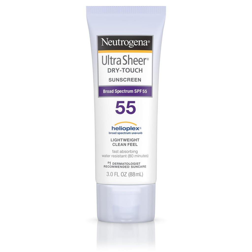 Kem chống nắng Neutrogena Ultra Sheer Dry-Touch Sunscreen Broad Spectrum SPF 55+ 29ml/88ml (Mỹ)