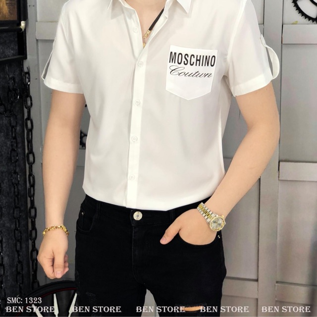 Sơmi Nam Cộc Tay MOSCHINO