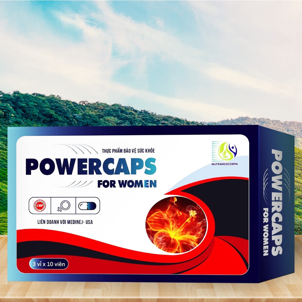 POWERCAPS FOR WOMEN - Giúp tăng cường sức khỏe sinh lý nữ, giữ gìn tuổi xuân, cân bằng nội tiết tố nữ (30v)