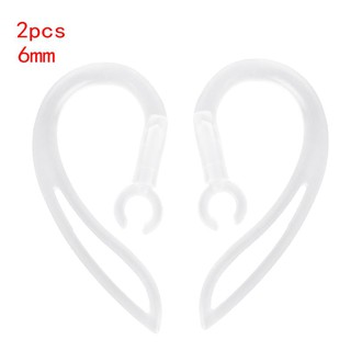 6mm Bluetooth-compatible Earphones  Soft Silicone Ear Hook  Clip