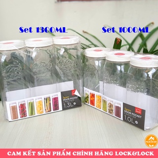 BỘ 3 HỘP BẢO QUẢN THỰC PHẨM LOCK & LOCK HTE530S3 750ML & HTE532S3 1300ML [Chính hãng] .