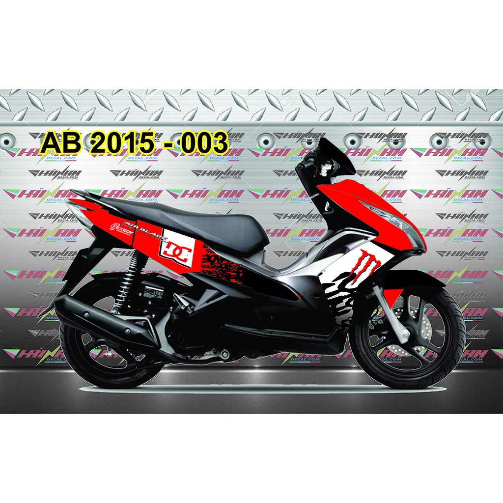 Các Mẫu Tem Trùm Air Blade 2015 Đỏ Trắng