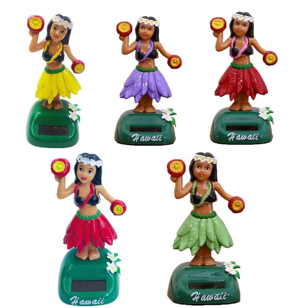 Búp Bê Nhảy Hula Hawaiian Sử Dụng Năng Lượng Mặt Trời Dễ Thương REBUY1