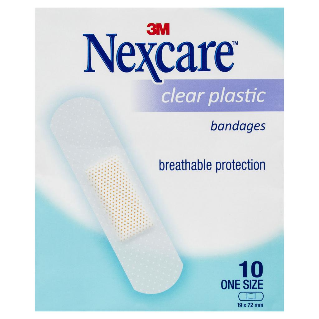 Băng keo cá nhân Nexcare 3M 19x72mm 100 miếng/hộp - Trong suốt, keo y tế siêu dính tinh khiết, co dãn tốt CLEARS10