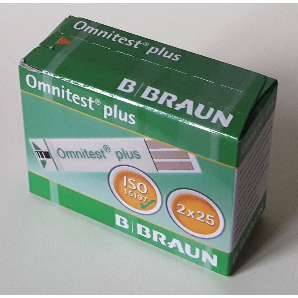 Que thử đường huyết Omnitest Plus (hộp 50 que)