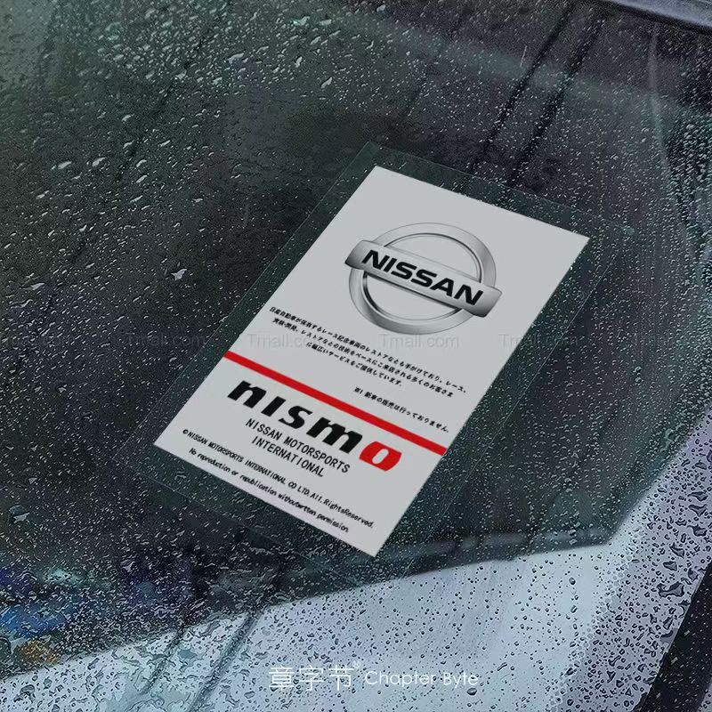 Miếng Dán Tĩnh Điện Trang Trí Kính Chắn Gió Cho Xe Hơi Nissan Vanette teana almera sylphy grand livina x trail kicks