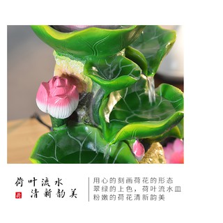 Thác nước phong thủy hoa sen size trung bình