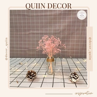 [Ảnh thật] Lọ hoa baby bloom gloom khô nhỏ xinh xắn trang trí bàn làm việc decor bàn học