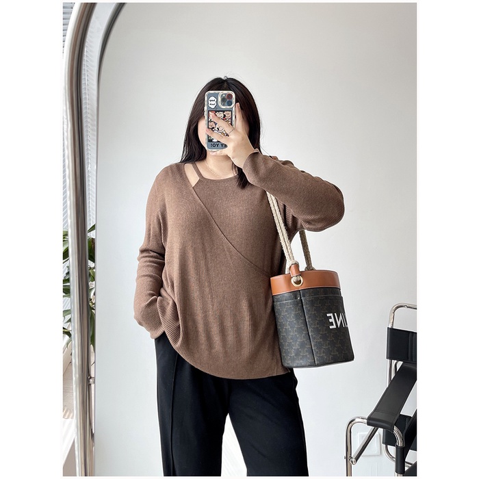Áo len tăm bigsize cách điệu che khuyết điểm freesize