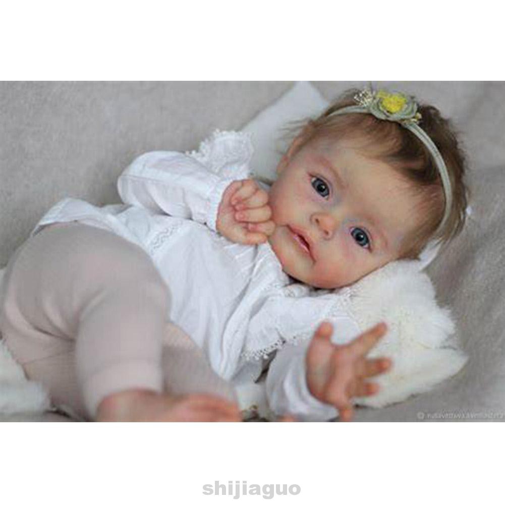 22inch Baby Toy Birthday Gift Non Toxic Collectible Real Touch DIY Unpainted Poluplar Sue-Sue Reborn Doll Kit