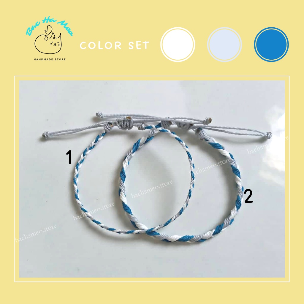 Vòng tay thắt bính - Vòng waterproof - Bachameo.Store