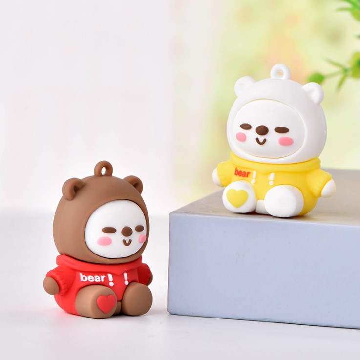 Búp bê hình Gấu cute cho các bạn làm Jibbitz, móc khóa, DIY
