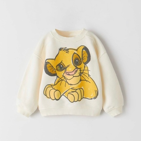 Áo dài tay thu đông bé trai - Áo nỉ Lion Zara siêu đẹp cho bé trai size 1-5t