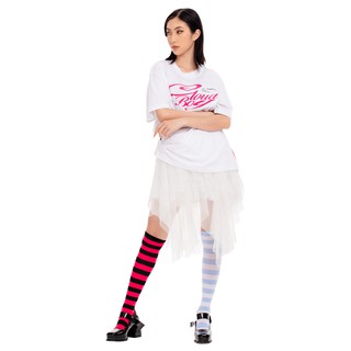 5theway® /cloud boy/ square tee™ in white aka áo thun tay ngắn trắng