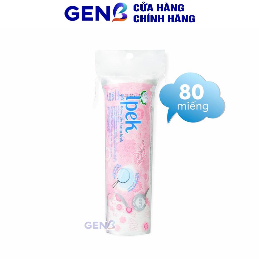 Bông Tẩy Trang Ipek Thổ Nhĩ Kì 130 Miếng Tẩy Trang Điểm Skincare Chăm Sóc Da Dưỡng Da Cotton Chính Hãng Mỹ Phẩm GENB