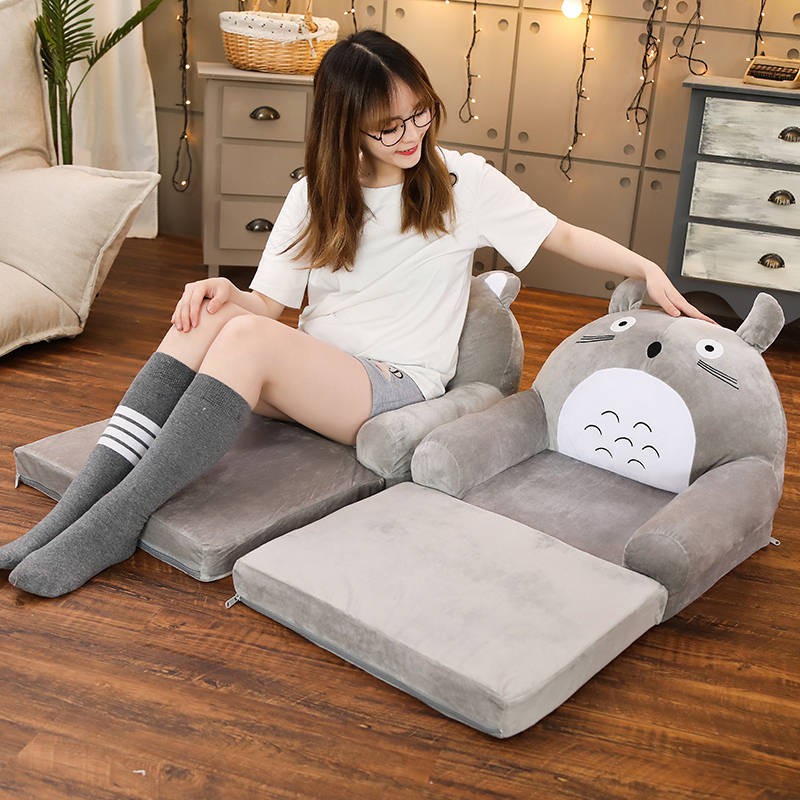 Phim hoạt hình trẻ em gấp ghế sofa đa năng cô gái công chúa phòng ngủ mini phân nằm ghế có thể tháo rời