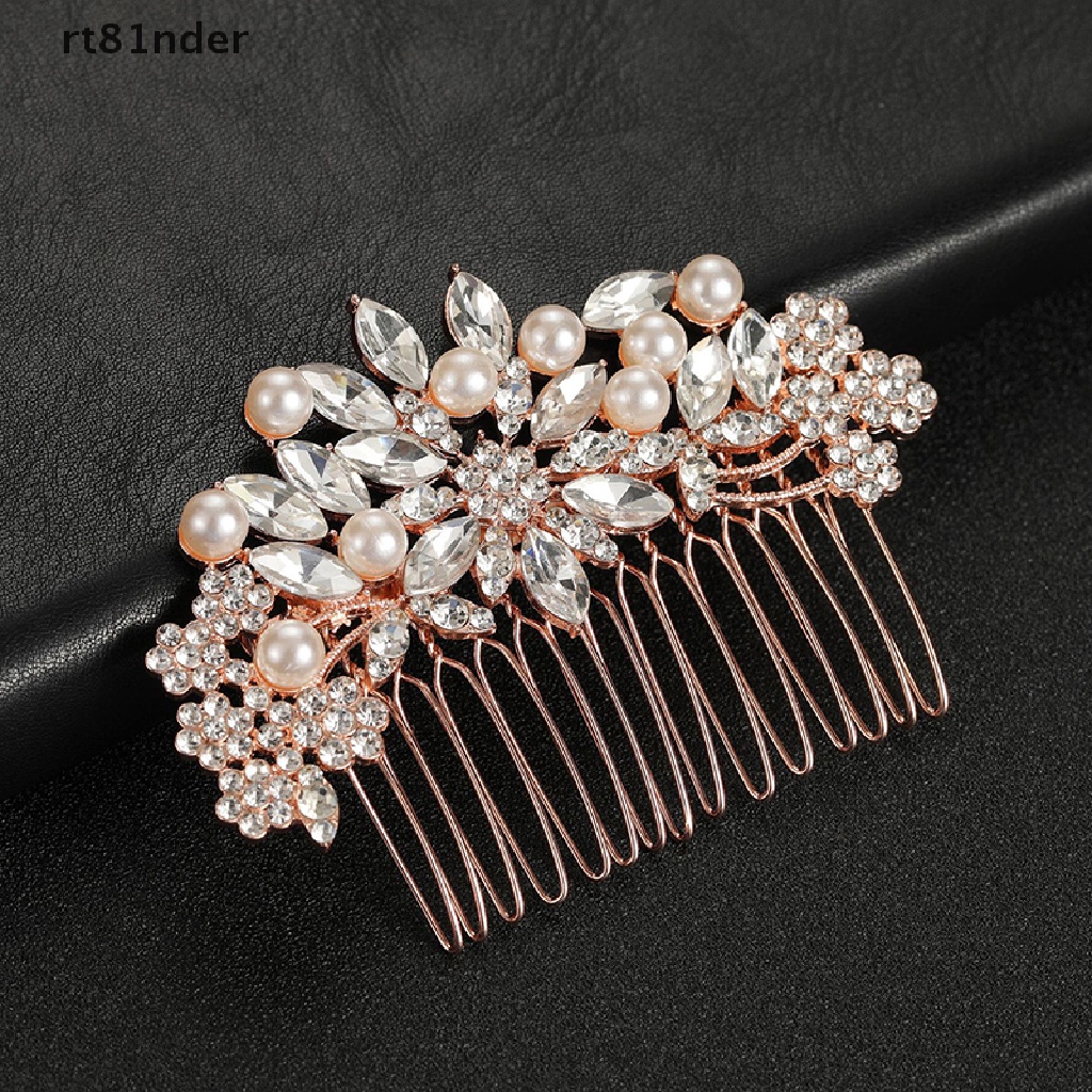 Rt Lược Cài Tóc Đính Ngọc Trai Và Đá Pha Lê Cho Cô Dâu Ngày Cưới