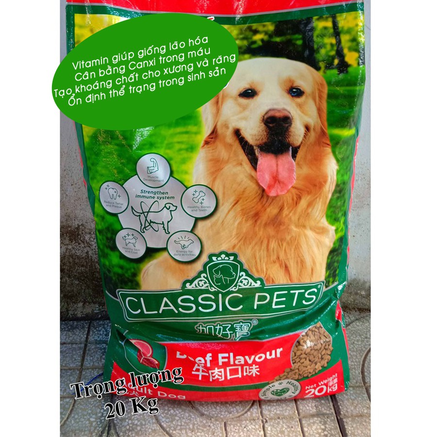 Hạt Cho Chó Trưởng Thành Classic Pets Vị Bò