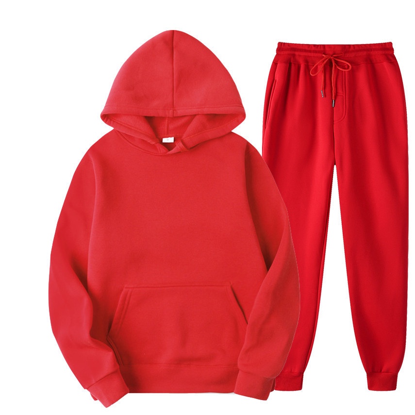 Bộ Áo Hoodie + Quần Thể Thao Unisex Thời Trang