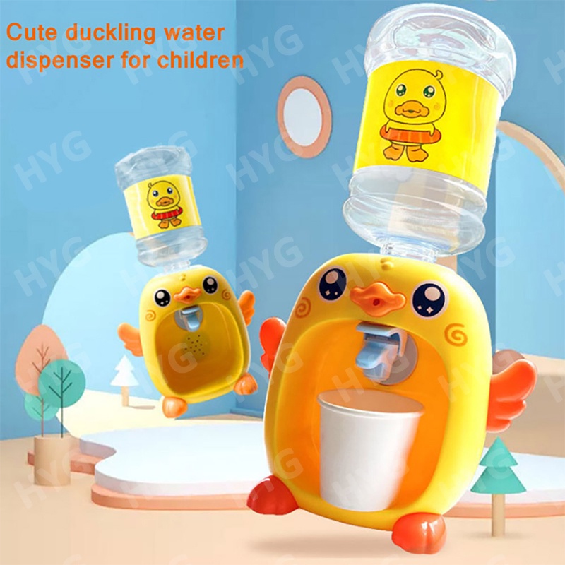 Đồ chơi bình uống nước HYG họa tiết chú vịt đáng yêu có đèn độc đáo cho bé