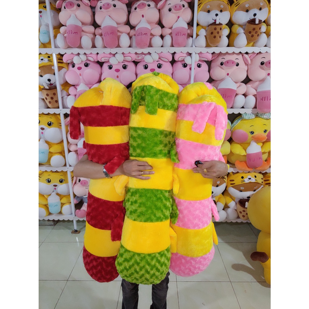 Gối ôm thú nhồi bông Sâu gấu bông 1M