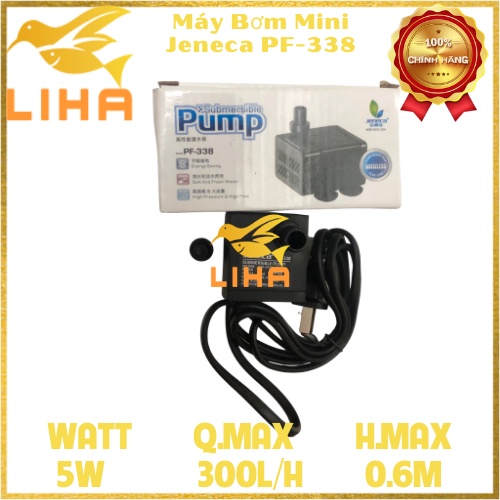 Máy Bơm Jeneca PF-338 (5W-300L/H-0.6M) - Bơm Bể Cá Mini