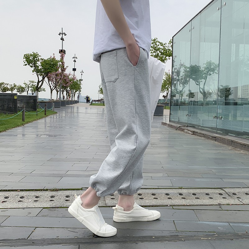 Quần dài ống rộng kiểu dáng thể thao thời trang mùa hè cho nam | BigBuy360 - bigbuy360.vn