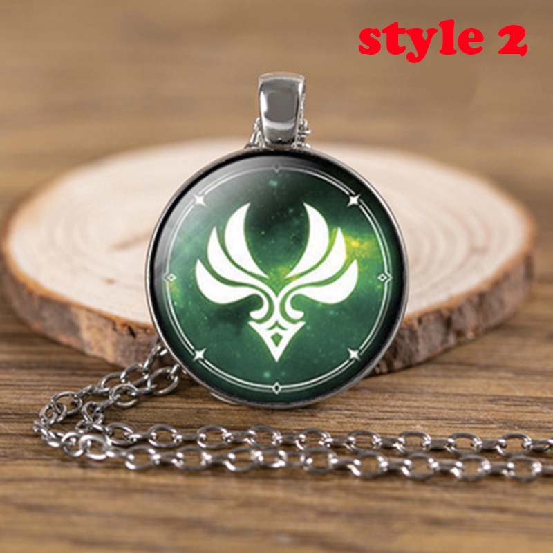 Vòng cổ Phối Mặt Hình Mắt Thần Zhongli Xiao Keqing Trong Game Genshin Impact