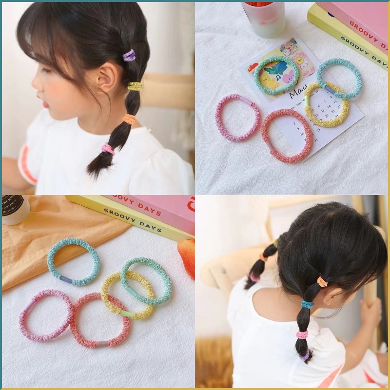 Dây Buộc Tóc Cao Su Cỡ Nhỏ Phong Cách Hàn Quốc Đơn Giản Thời Trang