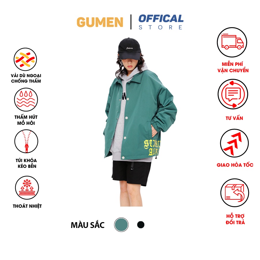Áo Khoác Dù Bomber 2 Lớp Nam, Nữ Unisex- Kiểu dáng Hàn Quốc