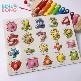 Combo 5 bảng núm gỗ