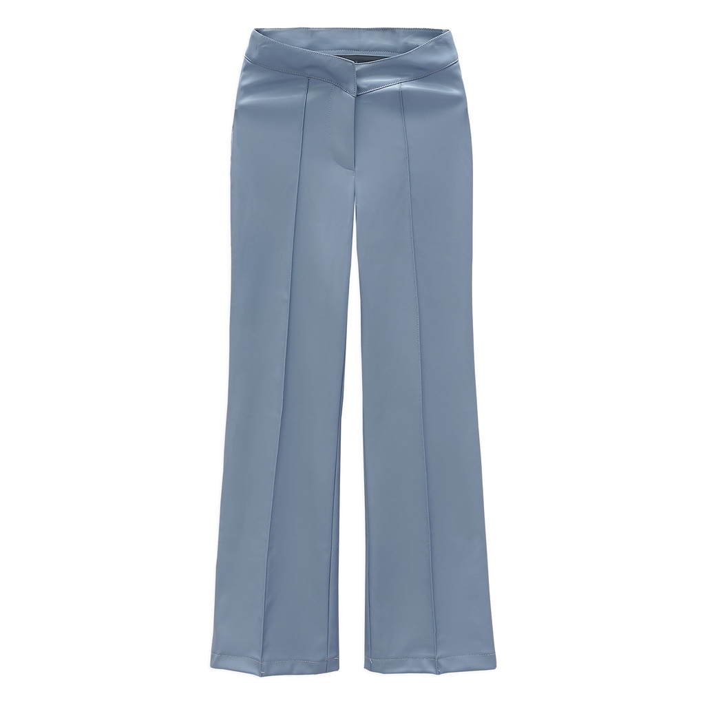 Quần Dài Nữ Da Waistband Wide Leg , Chất Da Thoải Mái , WQD000048 , SOMEHOW