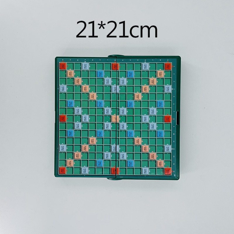Bộ trò chơi Scrabble gấp gọn 25x25cm có 10 trò chơi tiện dụng khi du lịch