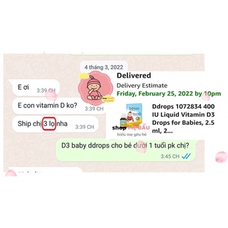 Vitamin D cho bé Baby Ddrops