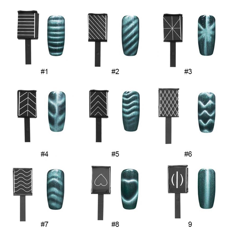 Bộ 11 thanh nam châm hơ sơn gel mắt mèo