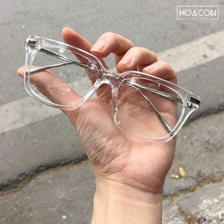Gọng Kính Trong Suốt Giả Cận Chân Kim Loại
