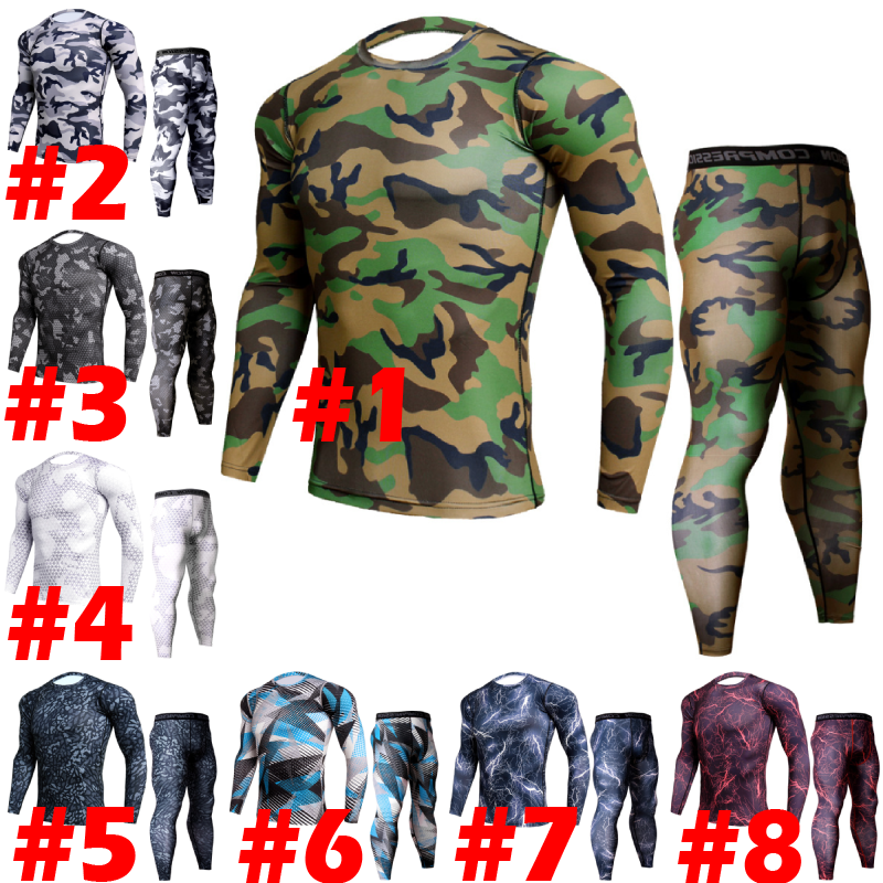 Set quần áo tập thể thao dài tay dáng ôm cho nam