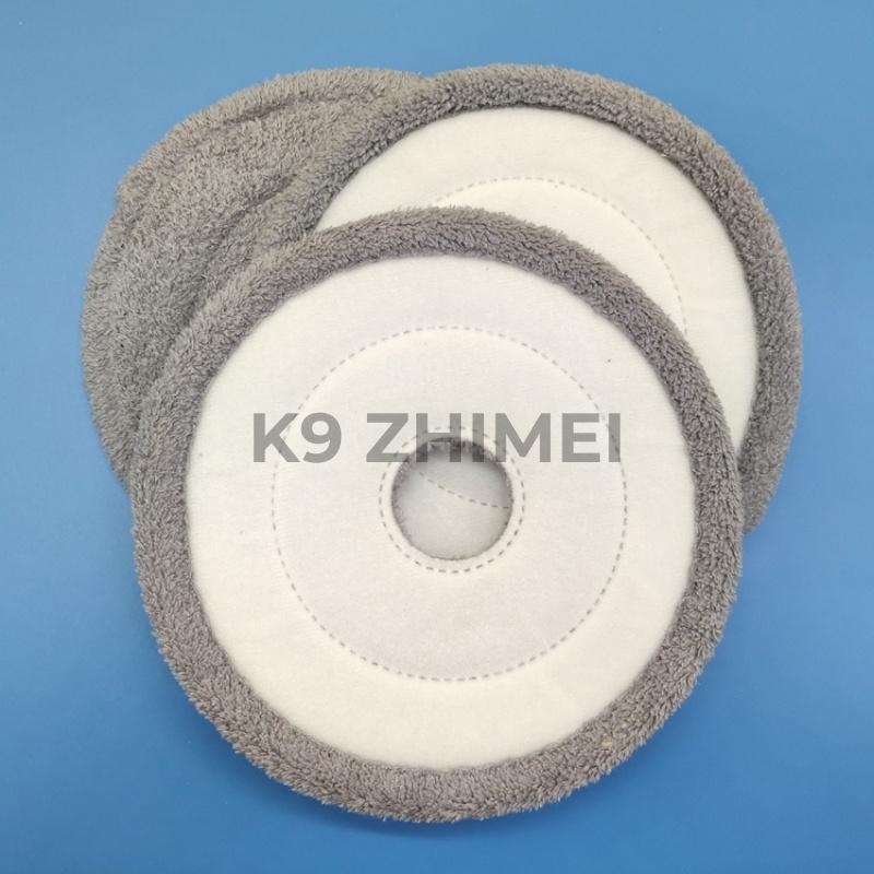 Bông Lau Sợi Microfiber Hình Tròn  Thay Thế Chổi Lau Nhà Tách Nước Bẩn