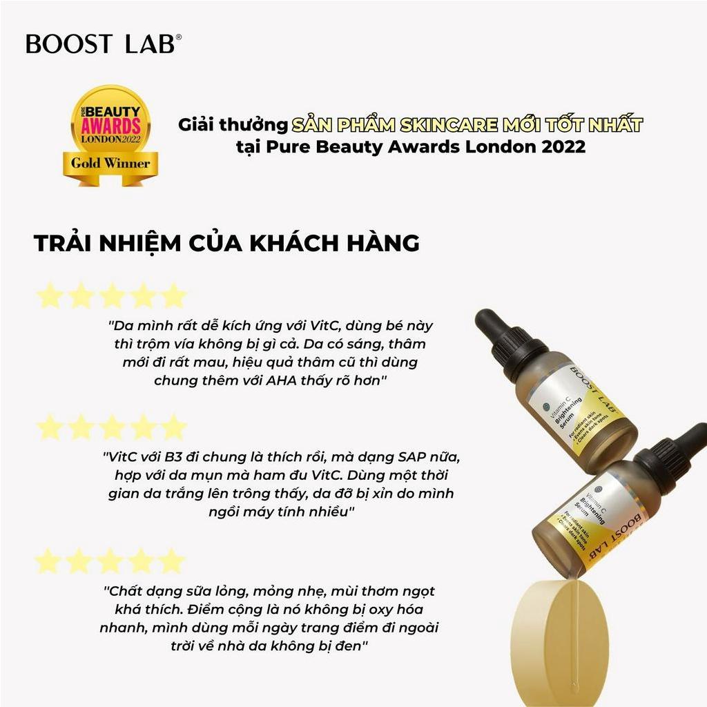 Tinh Chất Vitamin C Dưỡng Sáng Da, Giảm Thâm Sạm và Chống Oxy Hóa | BOOST LAB Vitamin C Brightening Serum