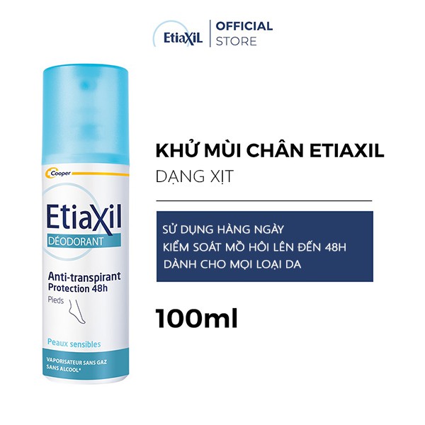 Xịt khử mùi chân Etiaxil 100ml