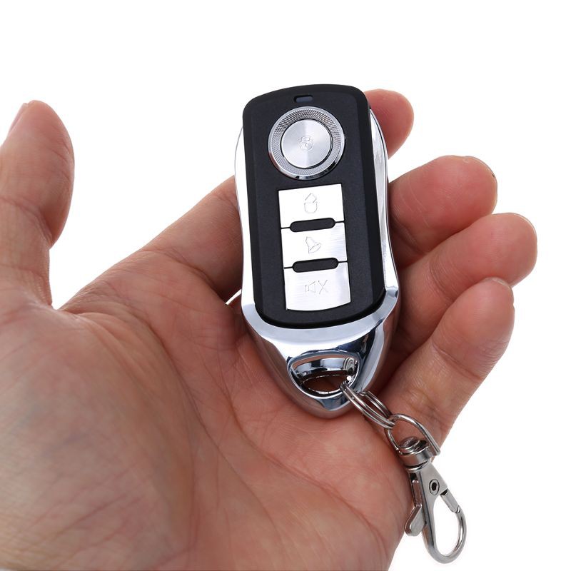 Điều khiển từ xa 4 kênh có nút bấm và móc khoá FOB ONE Learning 433mhz 315mhz