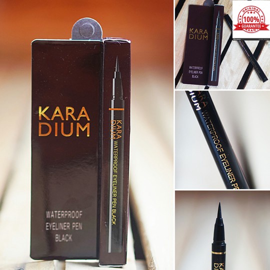 Bút dạ kẻ mắt Karadium Waterproof Eyeliner Pen Black